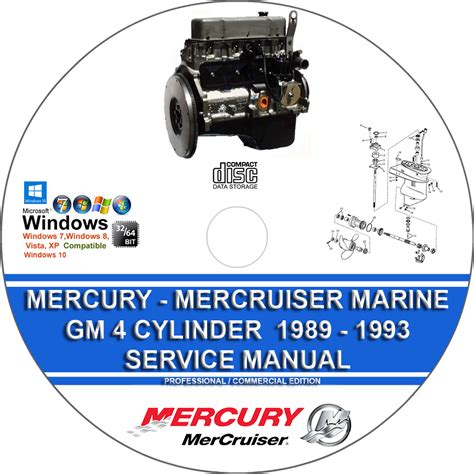 Mercruiser Service Manual Gm 4 Cylinder Engines 1990 To 1997