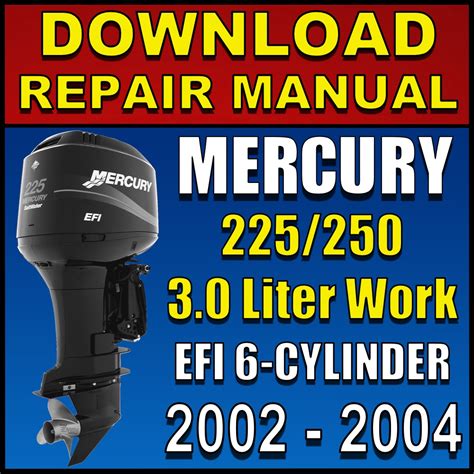 Mercury 2 Stroke Service Repair Manual 225 250 Work 3 0