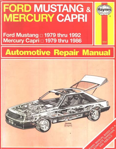 Mercury Capri Full Service Repair Manual 1979 1986