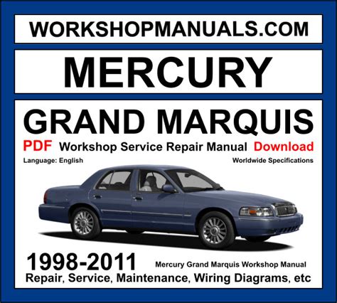 Mercury Grand Marquis 1998 2006 Service Repair Manual 2001