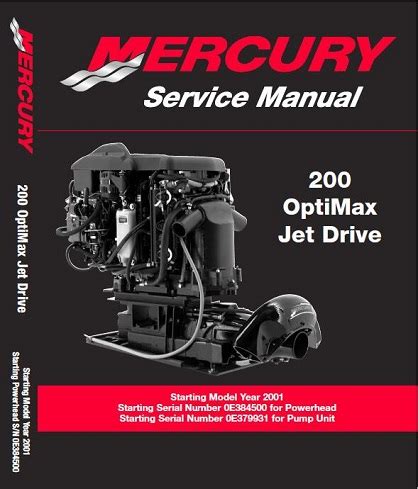 Mercury Marine 200 Optimax Jet Drive Service Repair Manual Download