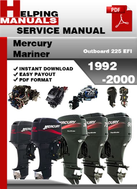 Mercury Mariner 225 Xr6 1992 2000 Service Manual