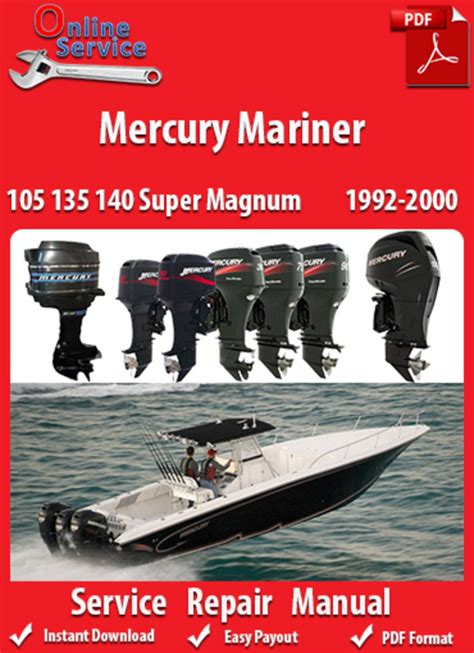 Mercury Mariner Outboard 105 135 140 Efi 1992 2000 Factory Service Repair Manual Download Pdf