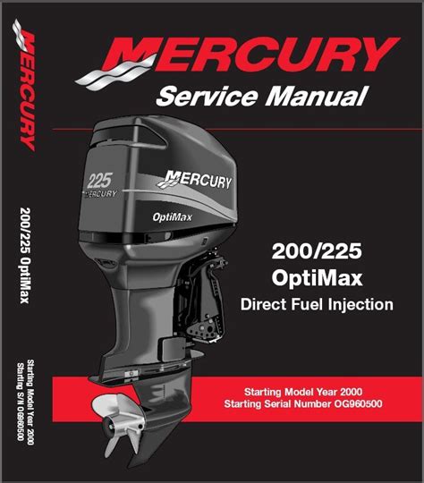 Mercury Mariner Outboard 200 225 Hp Optimax Service Repair Manual Download