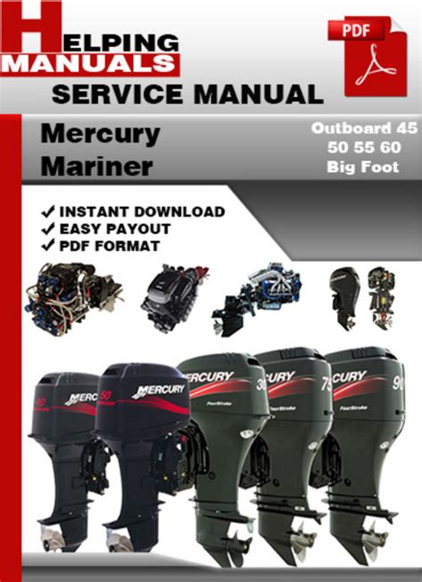 Mercury Mariner Outboard 45 50 55 60 Big Foot Factory Service Repair Manual Download Pdf