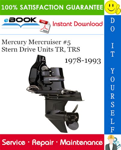 Mercury Mercruiser 5 Stern Drive Units Tr Trs Service Repair Manual 1978 1993 Download