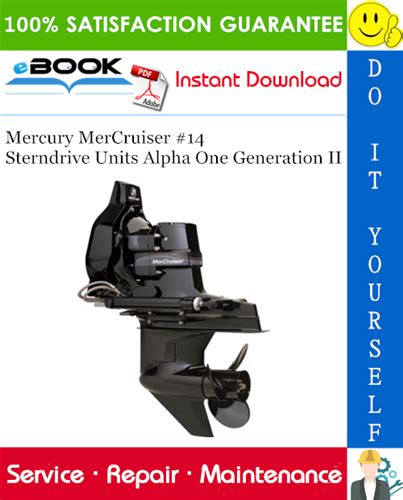 Mercury Mercruiser Number 14 Sterndrive Units Alpha One Generation Ii Service Repair Workshop Manual Download