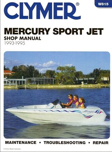 Mercury Sportjet Service Repair Shop Jet Boat Manual