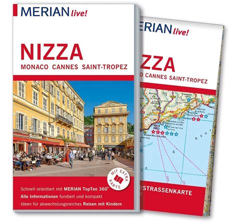 Merian Live Reisefuhrer Nizza Monaco Cannes Saint Tropez Mit - 