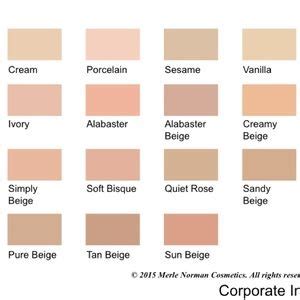 Merle Norman Color Chart
