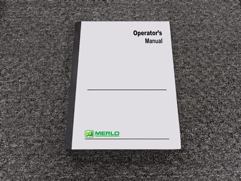 Merlo Telehandler Operator Manual