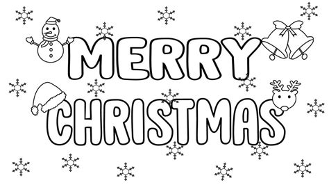 Merry Christmas Coloring Pages Printable