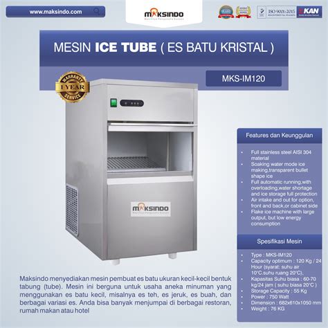 Mesin Es Kristal Tube: The Crystal Clear Solution for Your Ice Needs