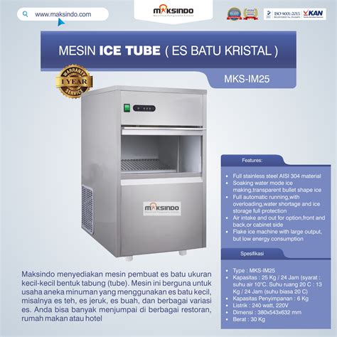 Mesin Ice Tube Bekas: Solusi Terjangkau untuk Kebutuhan Es Batu Anda