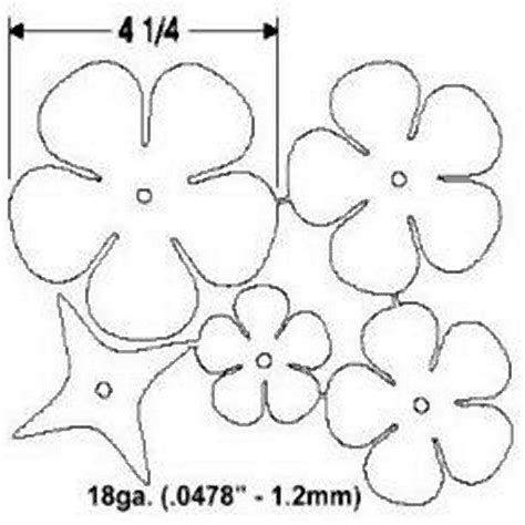 Metal Flower Template