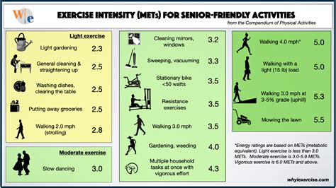 Mets Physical Activity Chart