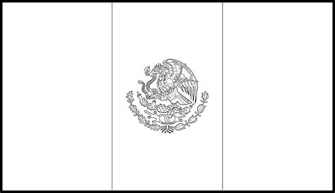 Mexican Flag Template To Color