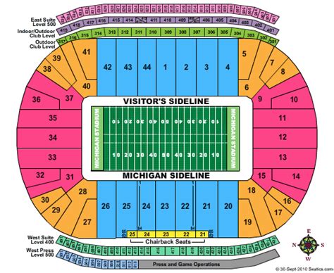 Michigan State University Stadium Seating Chart