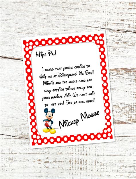 Mickey Letter Template