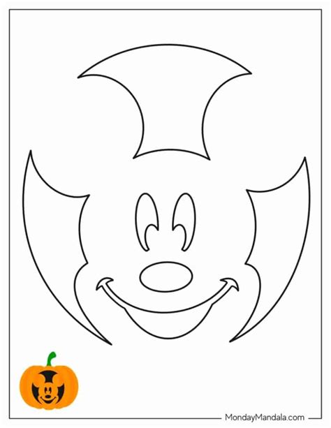 Mickey Mouse Pumpkin Carving Templates