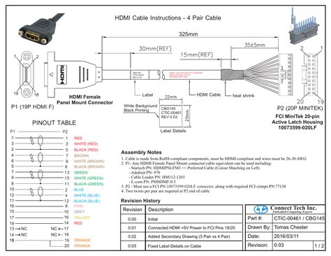 Micro Hdmi Cable Wiring Diagram