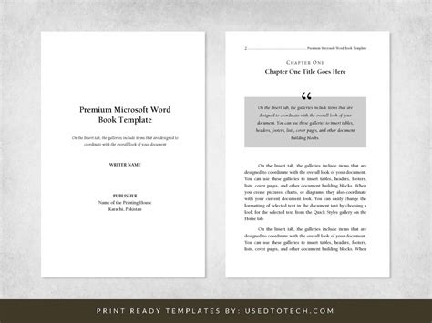 Microsoft Word Book Template Download