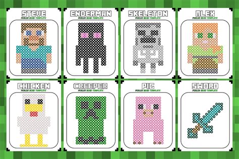 Minecraft Perler Bead Templates