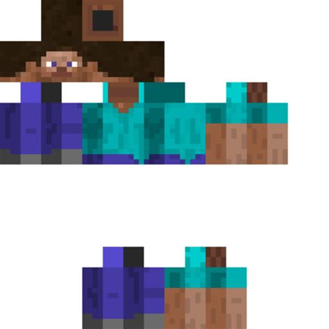 Minecraft Steve Skin Template