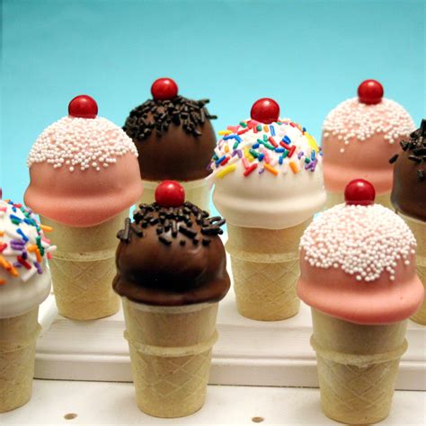 Mini Cake Pop Ice Cream Cones: A Sweet Sensation