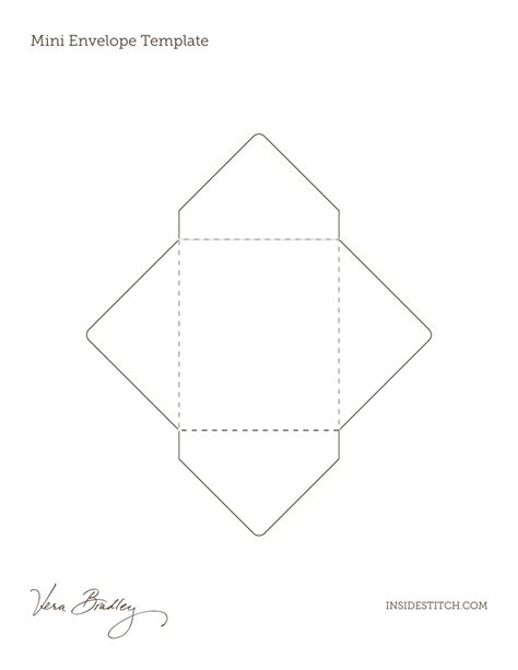 Mini Envelope Template Printable