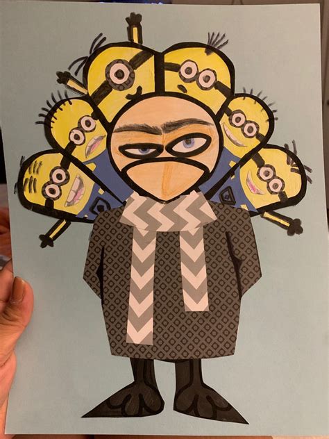 Minion Turkey Disguise Template