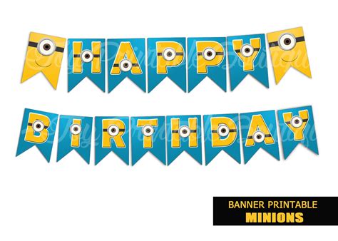 Minions Banner Printable