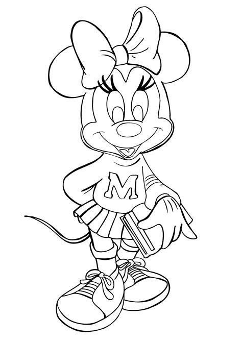 Minnie Mouse Printable Coloring Pages Free