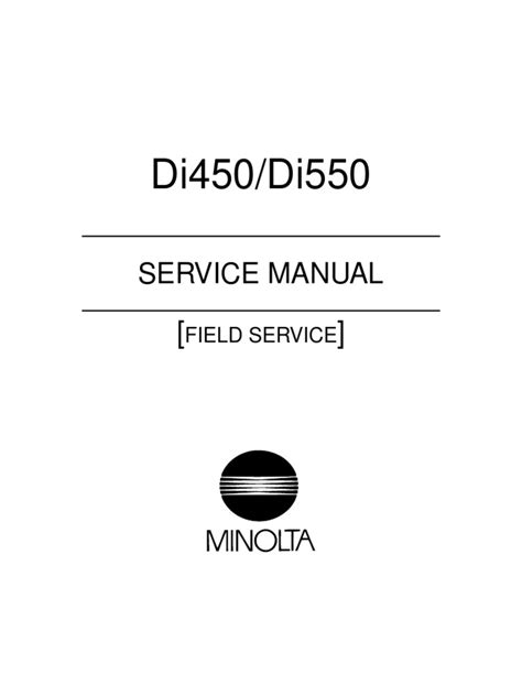 Minolta Di450 Di550 Field Service Manuall