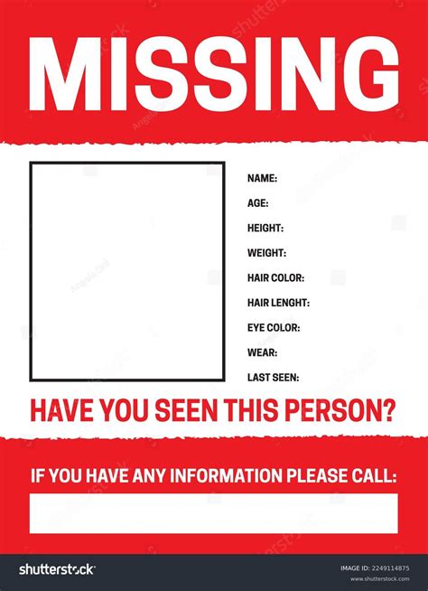 Missing Persons Template
