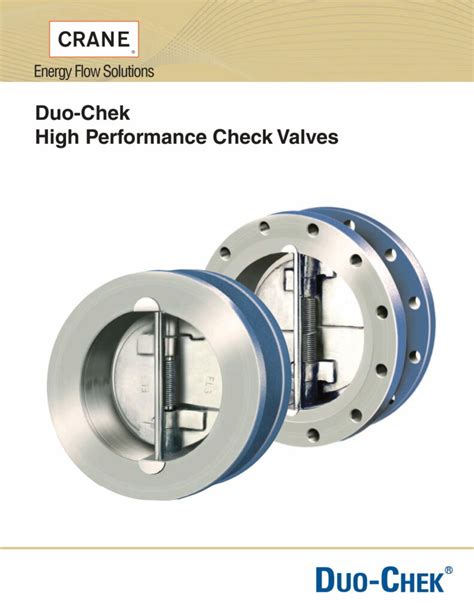 Mission Duo Check Valve Catalog