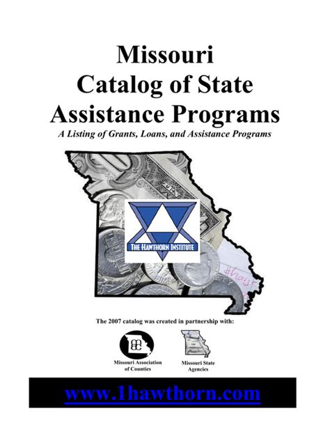 Missouri Catalog Of State Assistance Programs
