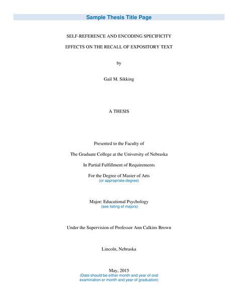 Mit Thesis Template