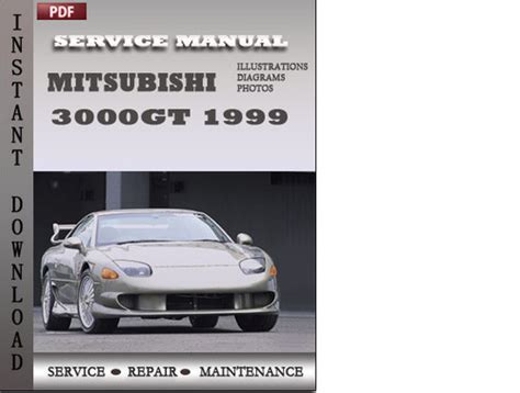 Mitsubishi 3000gt 1999 Factory Service Repair Manual Download