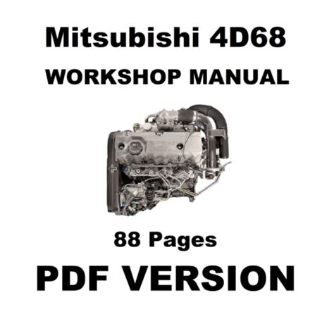 Mitsubishi 4d68 Series Engine Full Service Repair Manual