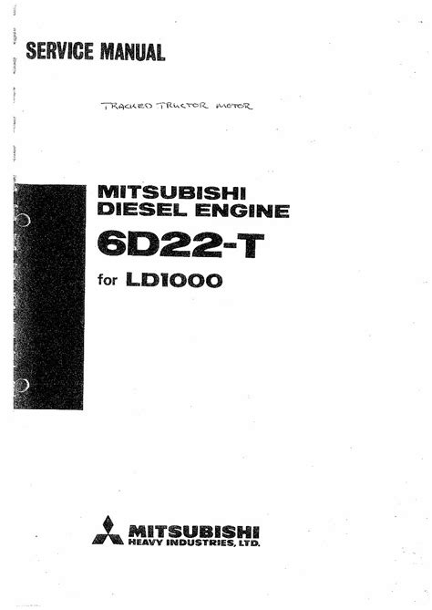 Mitsubishi 6d22 Diesel Engine Manual