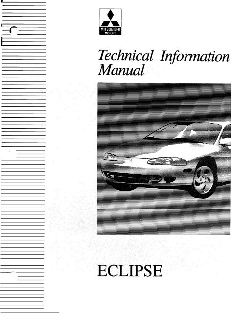 Mitsubishi Eclipse 2g Dsm Service Manual Download