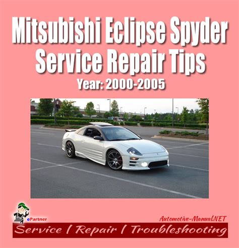 Mitsubishi Eclipse Spyder 2000 2002 Workshop Service Manual