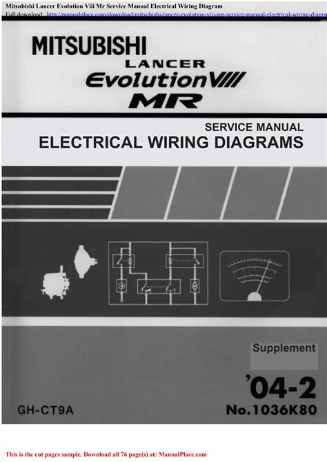 Mitsubishi Evolution 8 Wiring Diagram