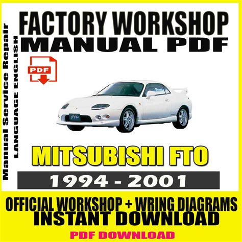 Mitsubishi Fto 1994 1998 Full Service Repair Manual