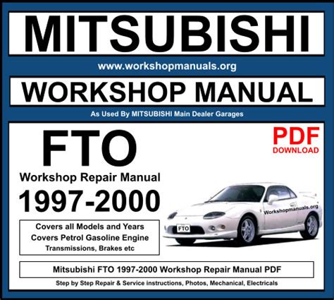 Mitsubishi Fto Service Repair Manual Pdf 94 98