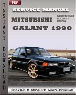 Mitsubishi Galant 1990 Factory Service Repair Manual