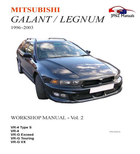 Mitsubishi Galant Service Repair Workshop Manual 1996 2003