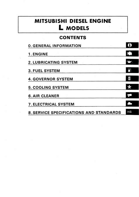 Mitsubishi L Series L2a L2c L2e L3a L3c L3e Diesel Engine Workshop Service Repair Manual Download