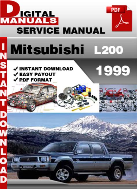 Mitsubishi L200 1999 Factory Service Repair Manual